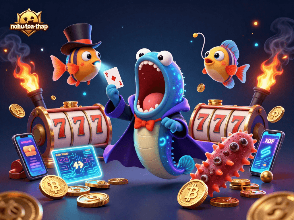 Spin the reels and uncover secrets with nohu-toa-thap in this vibrant casino adventure.