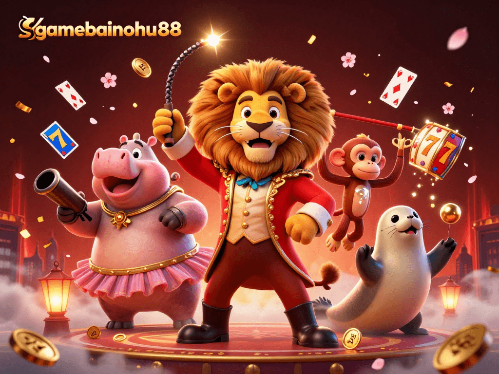 Experience thrilling gameplay with gamebainohu88 using vibrant characters and colorful casino elements for an exciting adventure.