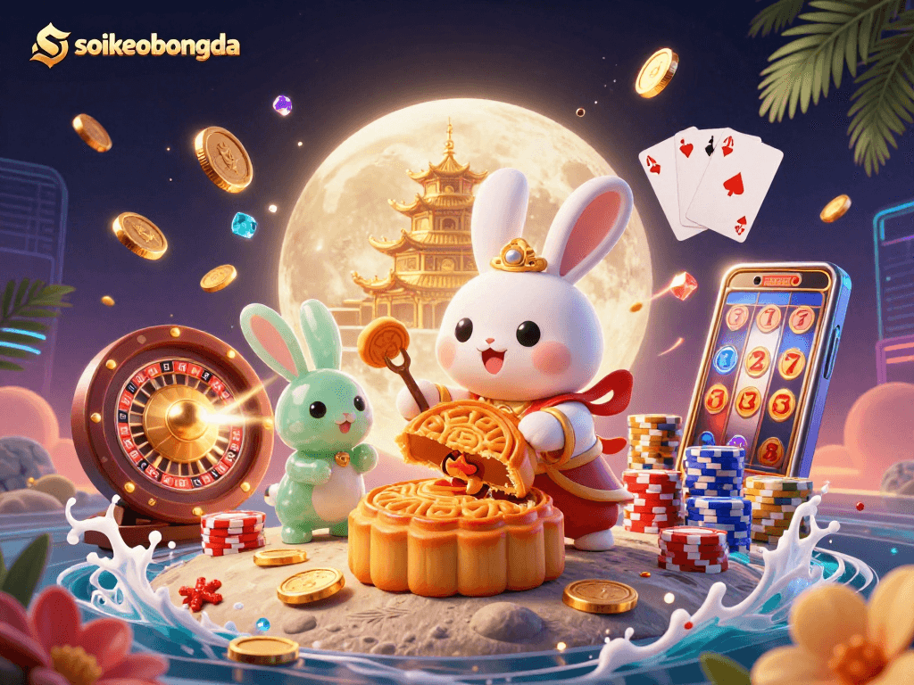 Engagingly play with luck and fortune at soikeobongda's colorful casino scene.