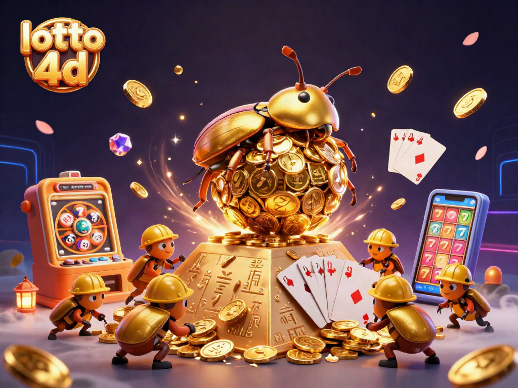 Experience excitement with lotto 4d as the golden beetles roll in wealth and lottery thrills.