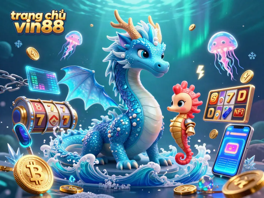 Win exciting prizes at trang chủ vin88 with an underwater fantasy of dragons and casino fun.