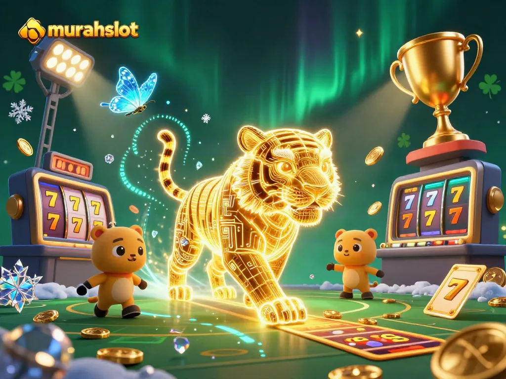 Menang besar dengan murahslot di kasino digital yang penuh cahaya dan energi.