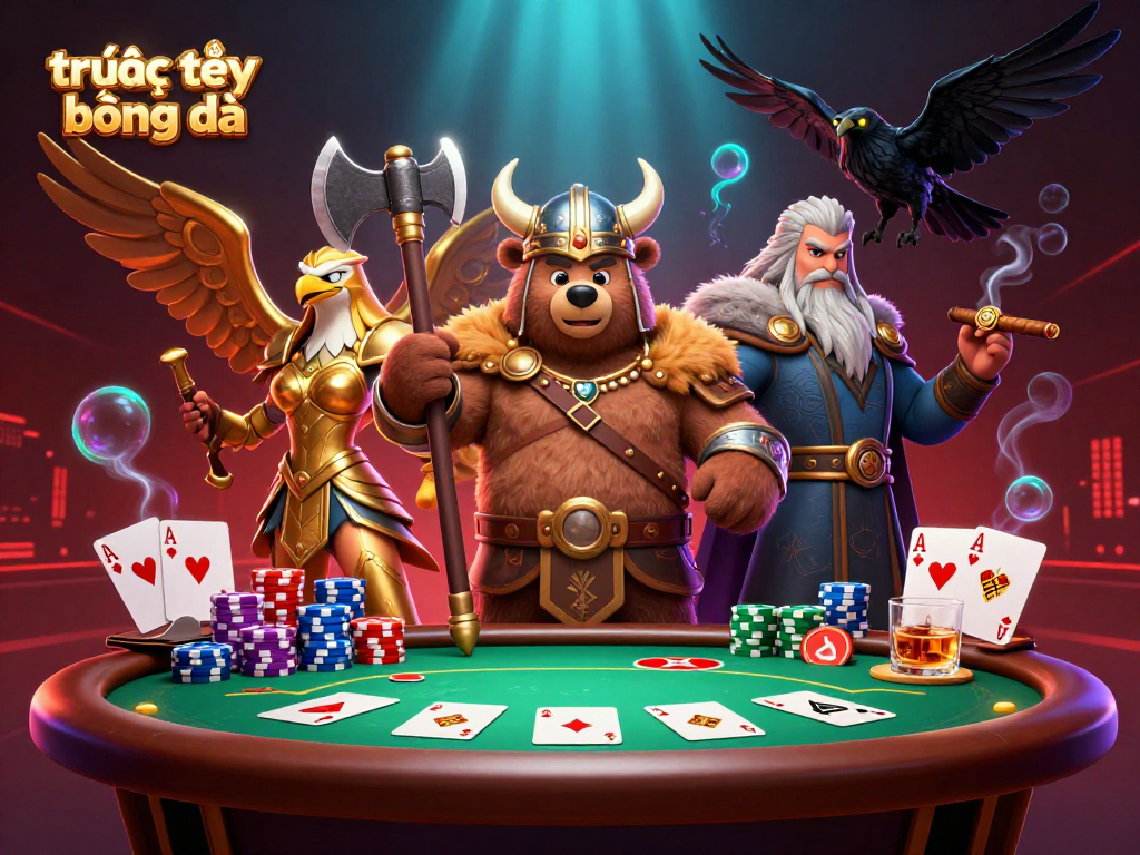 Experience trực tiếp bóng đá excitement with thrilling gameplay featuring vibrant characters and casino elements.