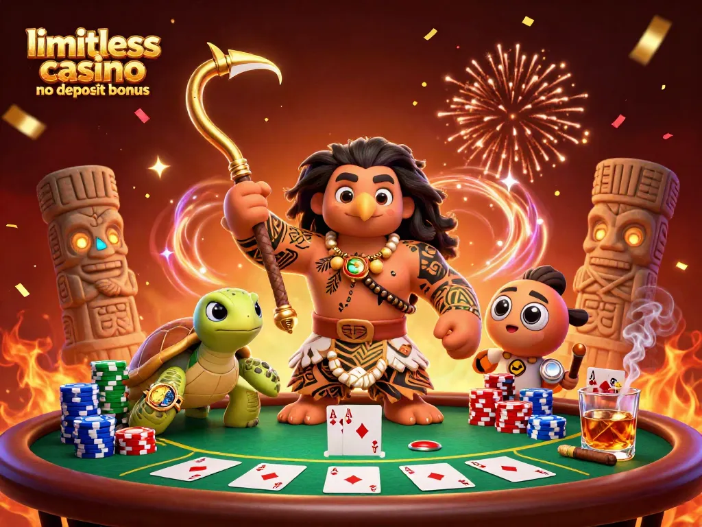 Engage with limitless casino no deposit bonus through thrilling poker elements and vibrant tropical characters.
