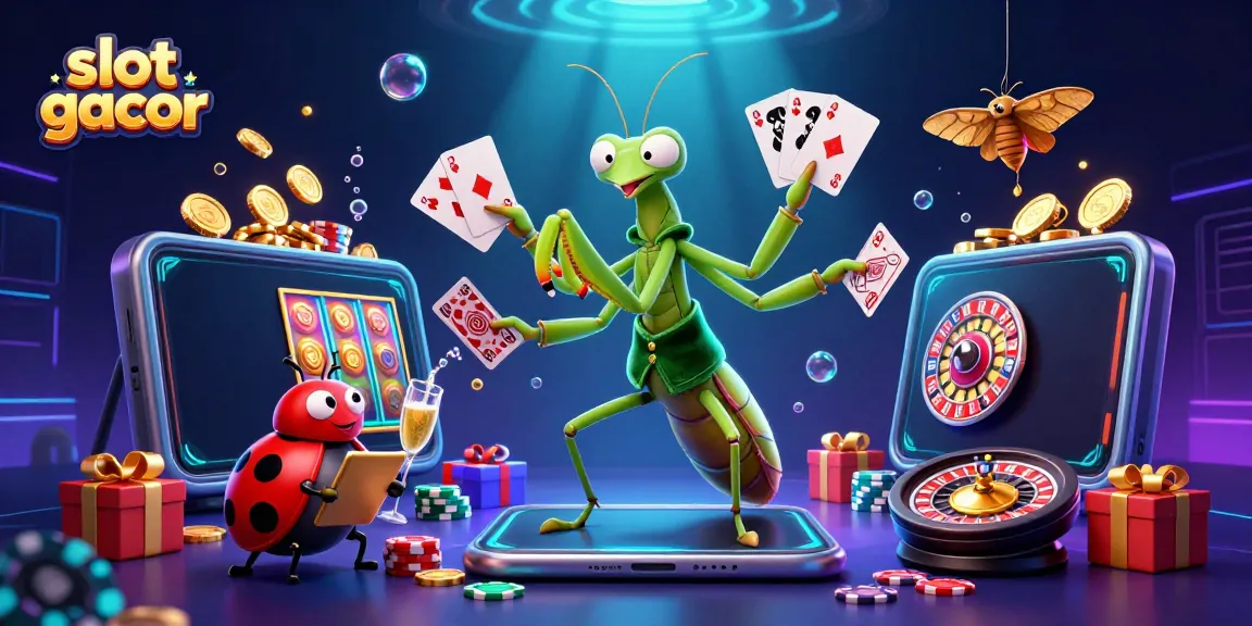 Menangkan slot gacor dengan strategi terbaik dan simbol beruntung dalam ilustrasi kasino yang menarik.