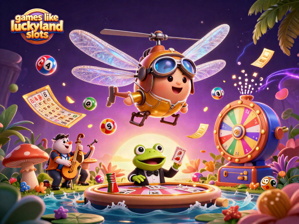 Play exciting games like luckyland slots with dynamic elements and vibrant characters in action.