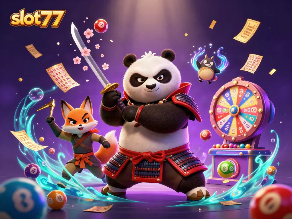 Experience the excitement of slot777 with this rich and vibrant illustration showcasing thrilling game elements and characters.