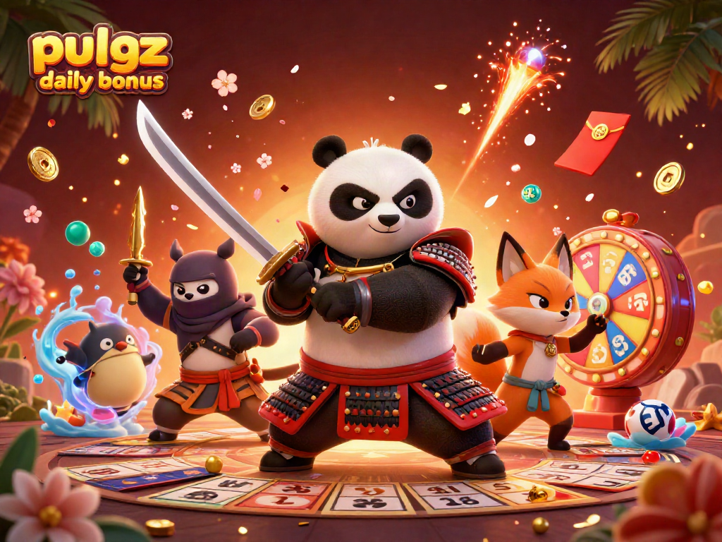 Pulsz bingo daily bonus bringing excitement with vibrant bingo elements, characters, and festive visual effects.
