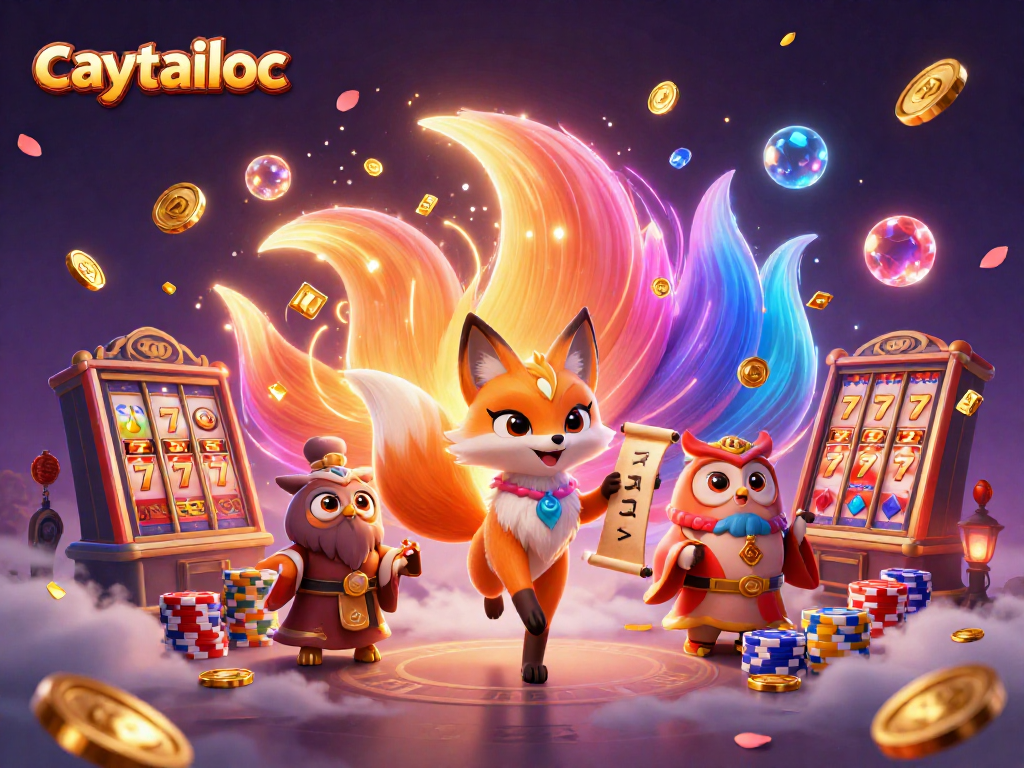 Spin the reels of the caytailoc slot game with vibrant 3D characters and dazzling prizes.