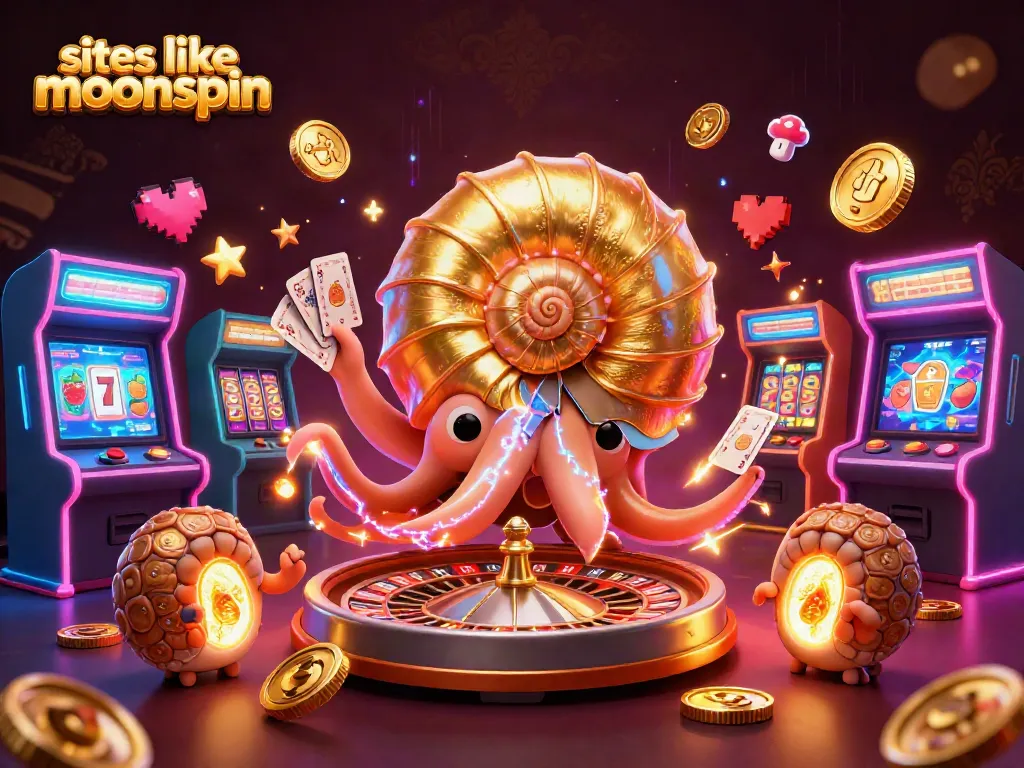 Play thrilling games like those at sites like moonspin with animated casino characters and vibrant game elements.