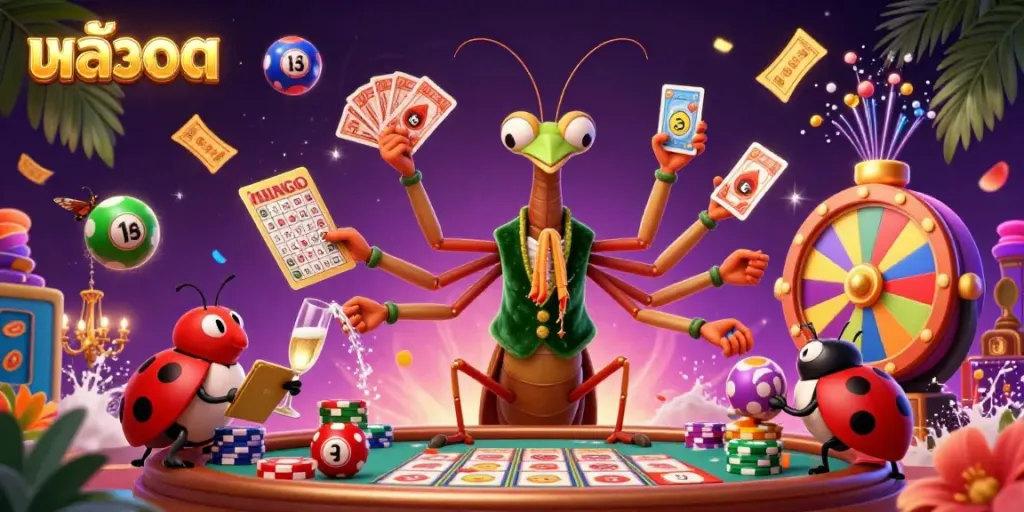 Engage with สล็อต gameplay featuring festive elements and characters celebrating wins in dynamic illustrations.