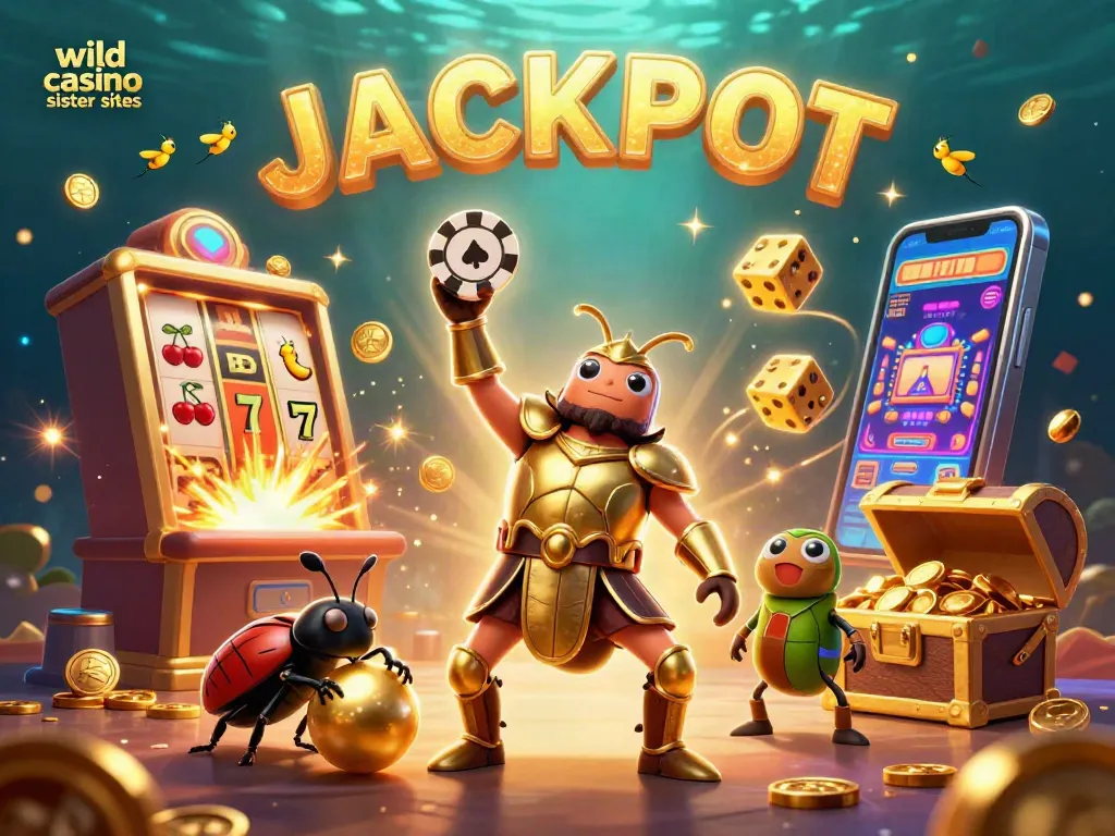 Celebrate wins at wild casino sister sites with vibrant 3D casino action and animated characters.
