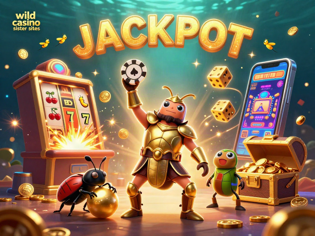 Celebrate wins at wild casino sister sites with vibrant 3D casino action and animated characters.