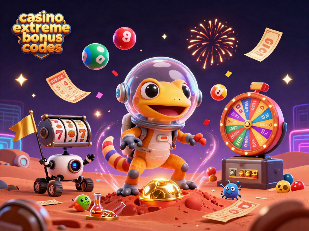 Engage with casino extreme bonus codes amidst a vibrant cosmic gambling adventure.