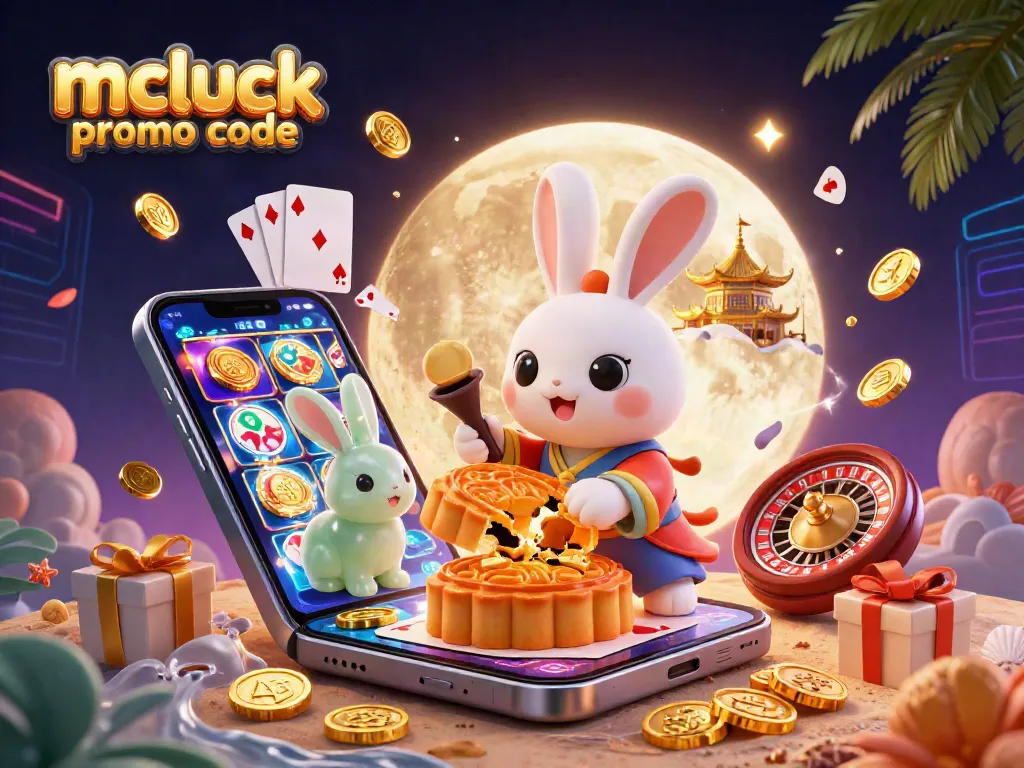 Engage with the mcluck promo code to unlock your gaming adventure with vibrant 3D casino elements.