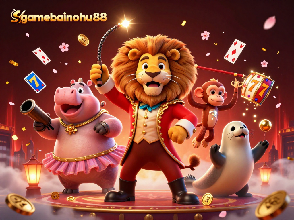 Experience thrilling gameplay with gamebainohu88 using vibrant characters and colorful casino elements for an exciting adventure.