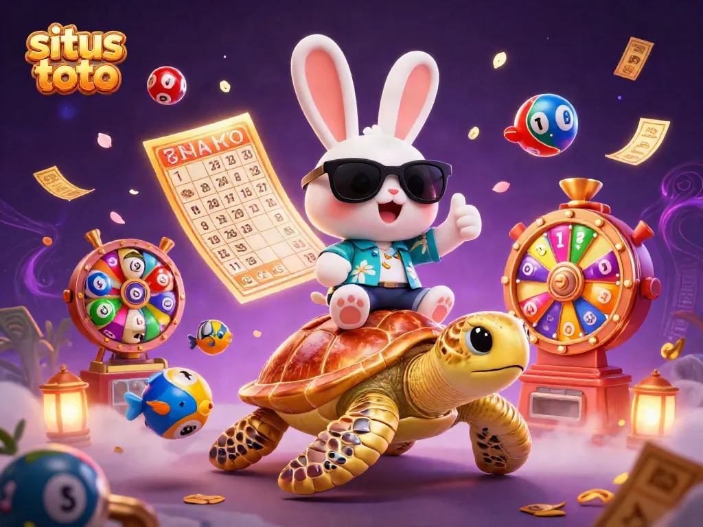 Engage in exciting gameplay with situs toto featuring a vibrant lottery-themed scene.